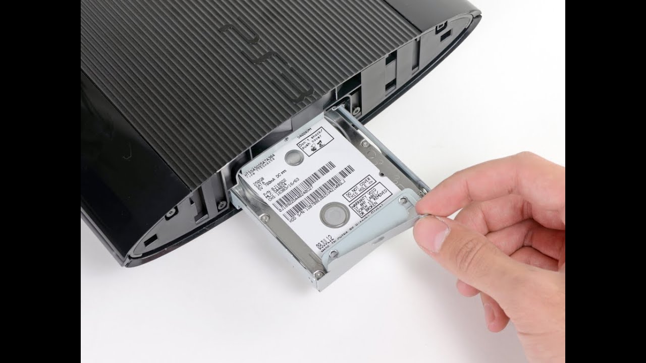 Cum sa maresti memoria la ps3 super slim 12gb/cum sa pui hdd . - YouTube