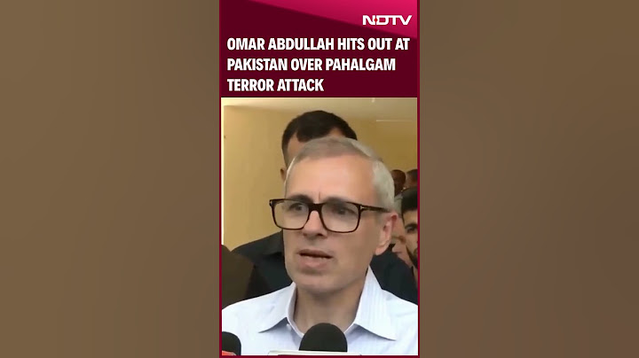 Pahalgam Terror Attack | J&K CM Omar Abdullah Hits Out At Pakistan Over Kashmir Terror Attack