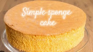 Basic Vanilla Sponge Cake l Best Sponge For Birthday Cake