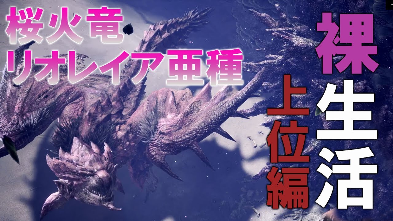 モンスターハンターワールドアイスボーン攻略実況 リオレイアって亜種になっただけでこんなに強いの モンハン裸生活 勝者とは 始める人ではなく続けた人のこと