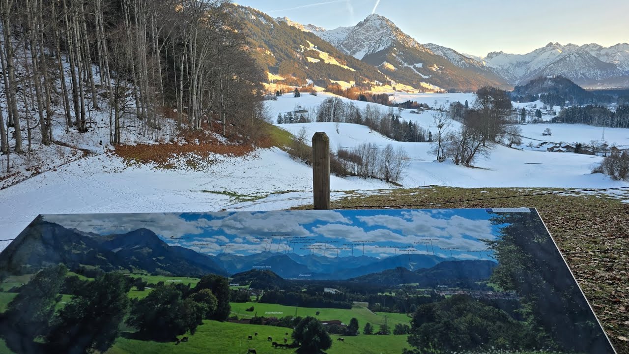 Winterwandern im Allgäu; Altstädten - schöne Aussicht - Malerwinkel 