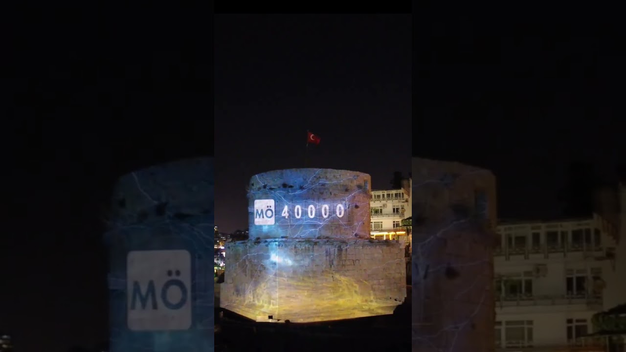 Antalya Kültür Yolu Festivali Kaleiçi Hıdırlık Kulesi Görsel Show 