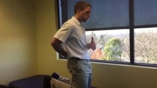 Tall kneel lean back with thoracic extension