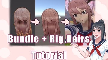 How to Bundle and Rig Hairs with Physics for Yandere Simulator