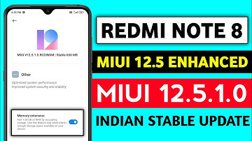 Redmi Note 8 MIUI 12.5.1.0 Enhanced Update Rollout | Redmi Note 8 New Update | Redmi Note 8 Update