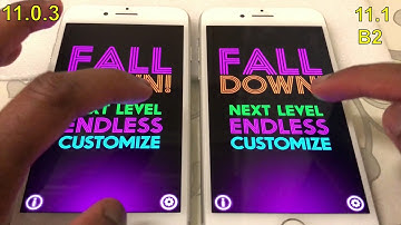 iPhone 7 Speed test 11.1 beta2 vs 11.0.3 with short battery test