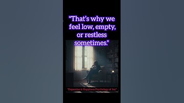 Why You Feel Empty Without Someone 💔 | Dopamine Explained 💫 Psychology of Happiness #depthpsychology