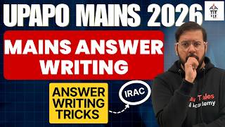 UP APO Mains 2026 | MAINS Answer Writing Tricks to TOP the Exam | Shubham Sir
