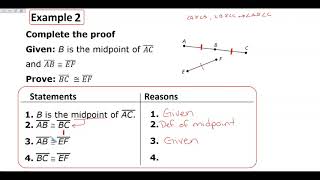 2-6 & 2-7 Geometric Proofs
