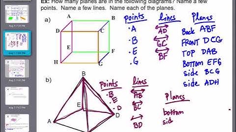 1-1 Points, Lines, and Planes part 1