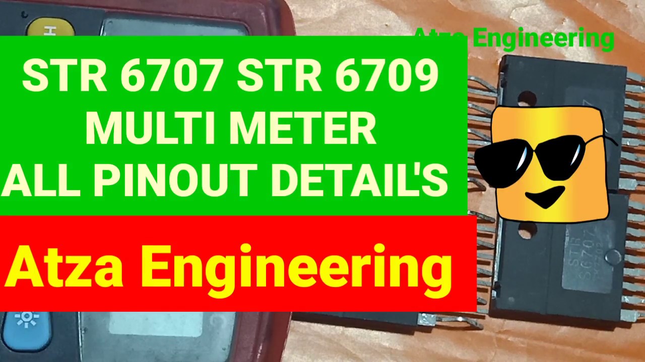 Str 6707 & 6709 Pinout All Pin Check Multi Meter Very Easy Detail Video (Urdu/Hindi)