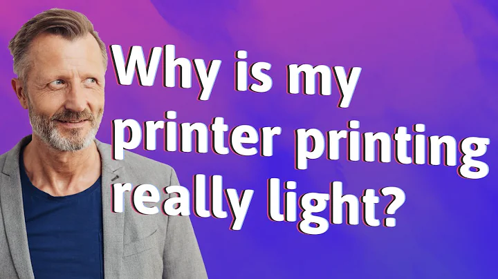 Why is my printer printing really light?