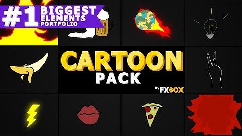 Cartoon Elements Stock Motion Graphics