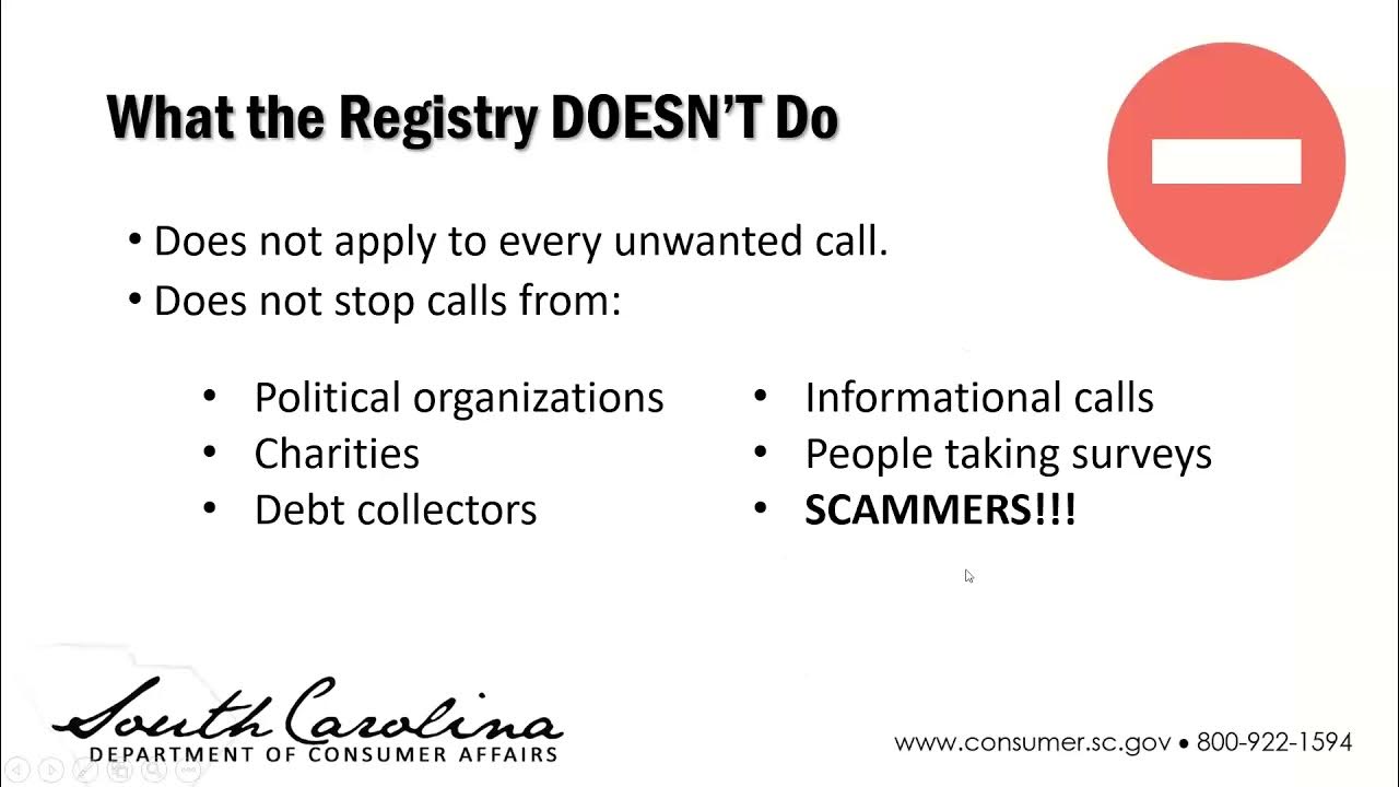 The “Do Not Call Registry” What it Can and Cannot Do for You! YouTube
