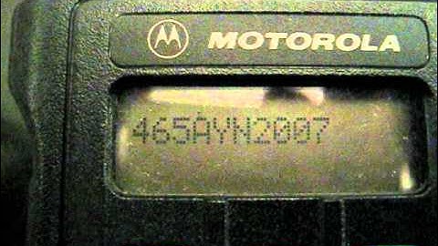 Service Mode on a Motorola Astro Saber III Radio
