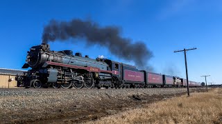 The Empress - CP 2816 Steam Locomotive - Olds to Edmonton, Alberta - March 18, 2024