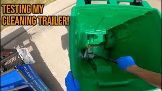 Trash Bin Cleaning Business POV  1st Client!