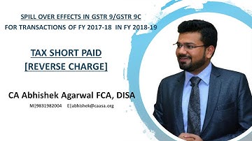 SPILL OVER EFFECT OF TAX SHORT PAID [RCM] IN GSTR 9 & GSTR 9C OF FY 2018-2019