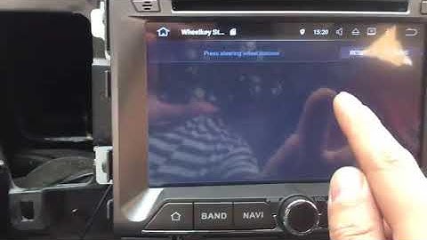 Android car radio study steering wheel control button