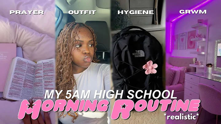 MY 5AM SCHOOL MORNING ROUTINE ✩|grwm, chit chat, hygiene, ootd, etc ✩