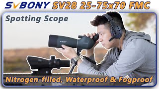 SVBony SV28 Spotting Scope 25-75x70 FMC - Unboxing & Review screenshot 5