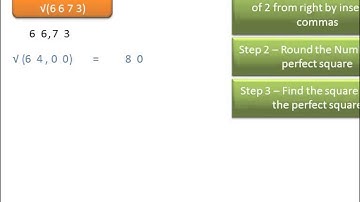 Speed Math Shortcut - Estimating Square root of any Number: Example 2