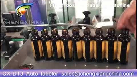 Automatic glass bottle fix position labeling machine