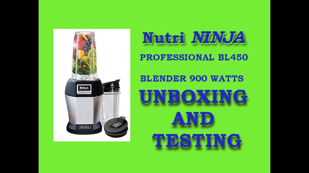 Nutri Ninja Professional Blender 900 Watts BL450 Tested Works