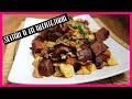 Seitán a la alentejana. Receta supersabrosa DE SEITÁN EN SALSA.