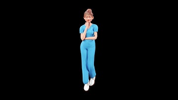 Rigged - Nurse - Stylized Character Woman - Ha - Blender Cycles And Eevee