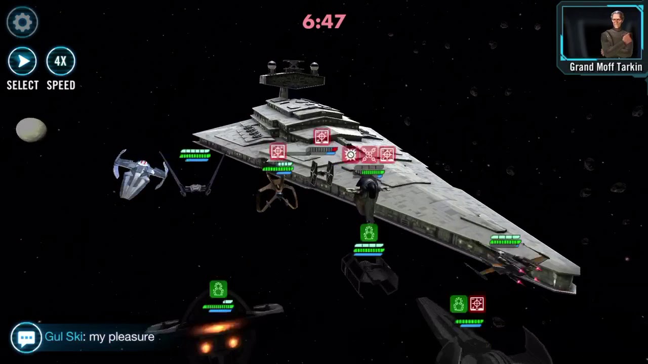 Star Wars Galaxy of Heroes Ship Battle YouTube