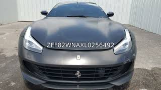 ZFF82WNAXL0256492 | 2020 Ferrari Gtc4 Lusso 6924 mi FL Black Rb - Salvage Title Rear Drive Salvage R