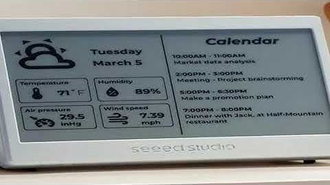 XIAO 7.5" ePaper Panel,e-Ink Screen Display 800×480 esp32 Home Assistant, Compatible with TRMNL, 200