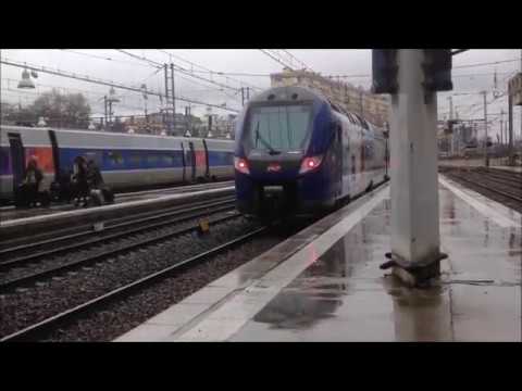 Gare de Paris-Montparnasse - TGV, TER et Transilien N - YouTube