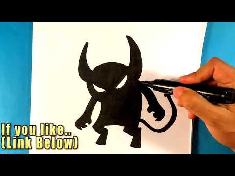 فيديو: كيفية رسم شيطان بقلم رصاص