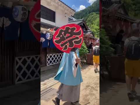 ニャンまげパペットと行く夏の日光江戸村