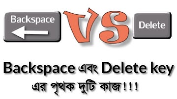 How to use backspace and delete key.