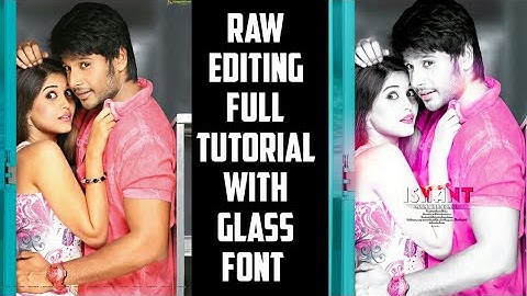 Raw Editing Full Tutorial Like Photoshop || Android || Rahul Creations
