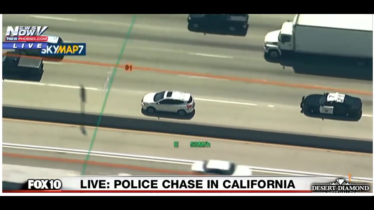 Police officers chase a reckless driver in California - YouTube