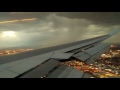 British Airways 747 stormy landing in to Las Vegas