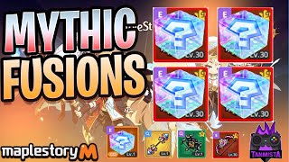 Maplestory M FUSING 4 MYTHIC ITEMS?! what are the chances of an emblem?- FusionFriday Episode 61