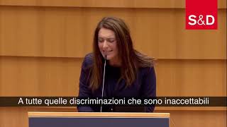 Intervento in Plenaria a Bruxelles della parlamentare europea Pina Picierno sulla parità di genere.