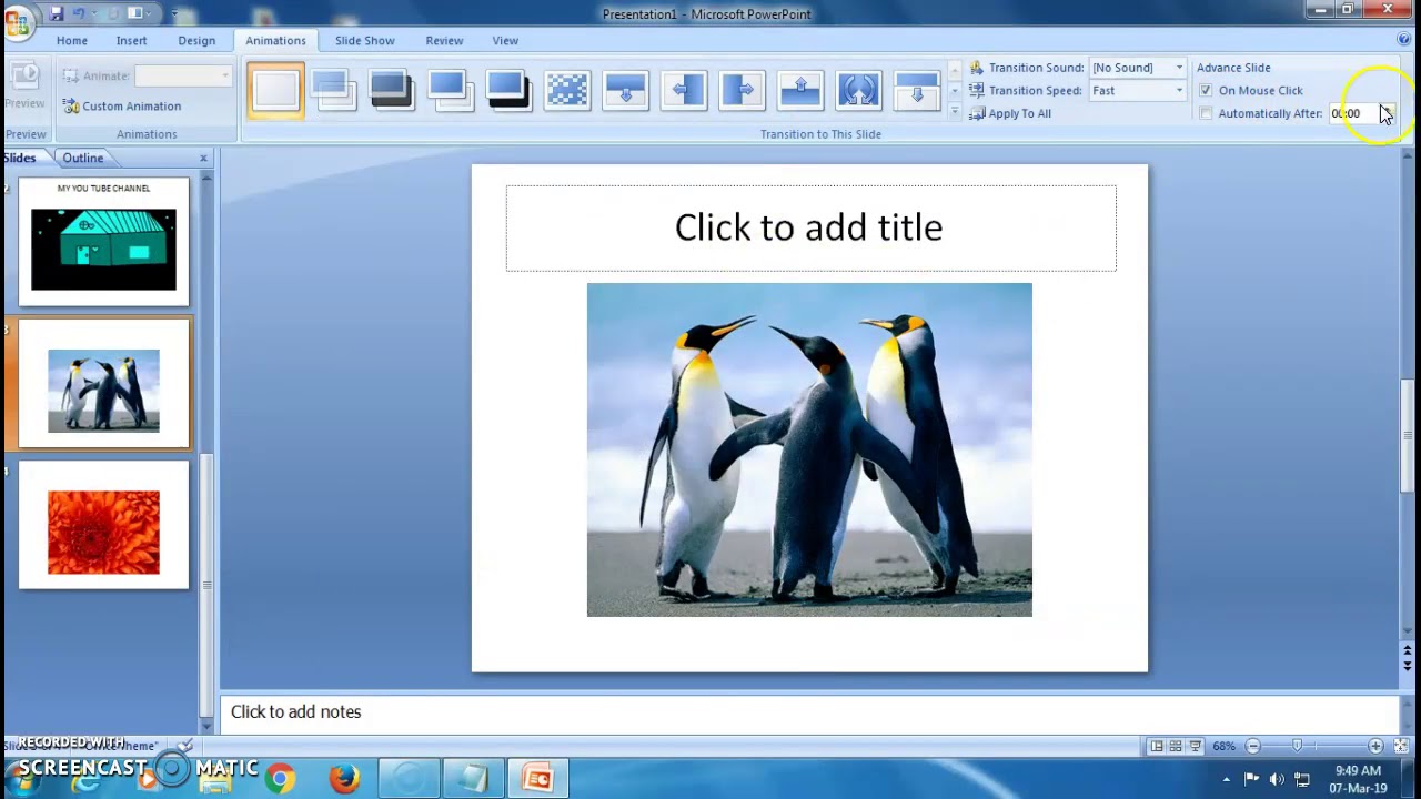 you create presentations on the computer