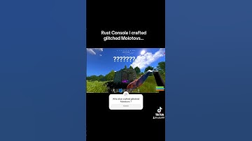 Rust Console I crafted glitched molotovs…#shorts #rust #rustconsole