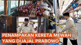 Prabowo Tests Out Luxury Train from Semarang Tawang Station