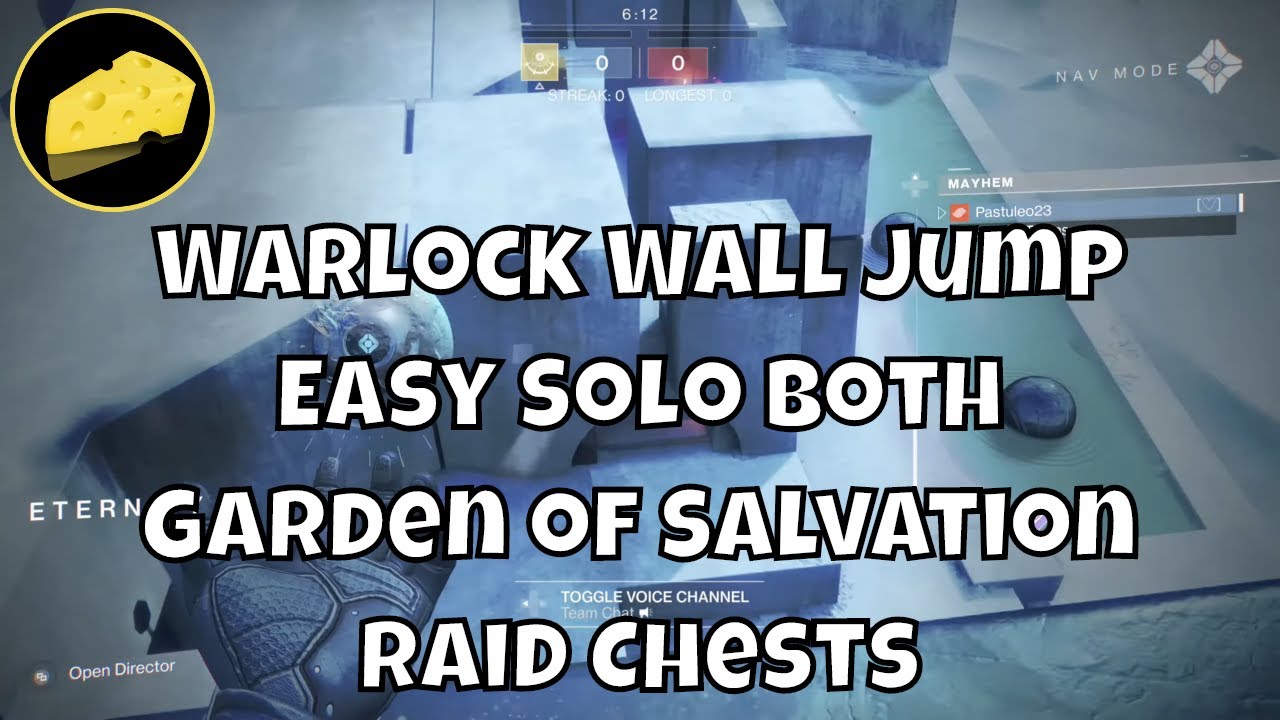 Warlock Wall Jump Easy Solo Both Garden of Salvation Raid Chests