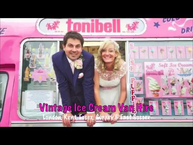 vintage tonibell ice cream van hire for your wedding