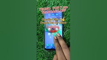 How To Off TalkBack From Tecno POP 7 Pro ⚡ Tecno Mobile Double Tab Screen Bandh Kaise Kare 🔥#shorts