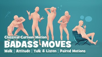 Classical Cartoon Motion - Badass Moves | 3D Handkey Character Animations for iClone and ActorCore