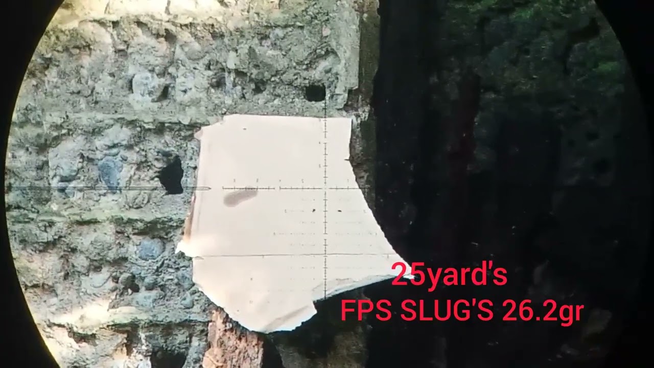 AC barrel 6 groove's  slug's test 26.2gr